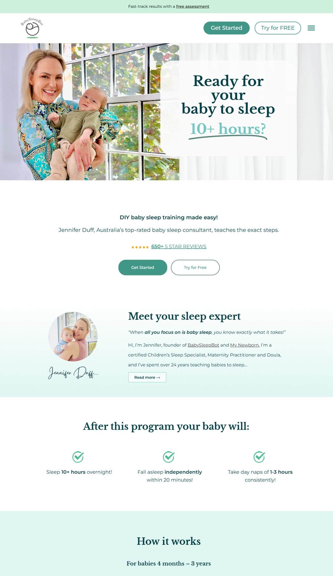 Baby Sleep Bot Portal